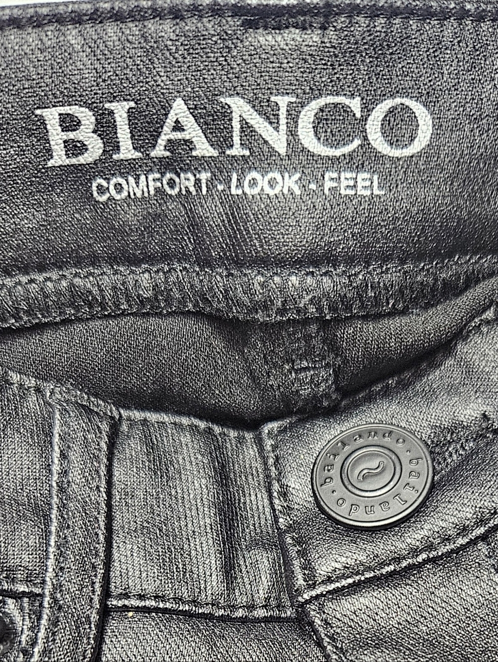 Bianco Black Coated Skinny Jeans - Picture 2 of 10
